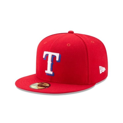 Sapca New Era Texas Rangers MLB Authentic Collection 59FIFTY Fitted - Rosii